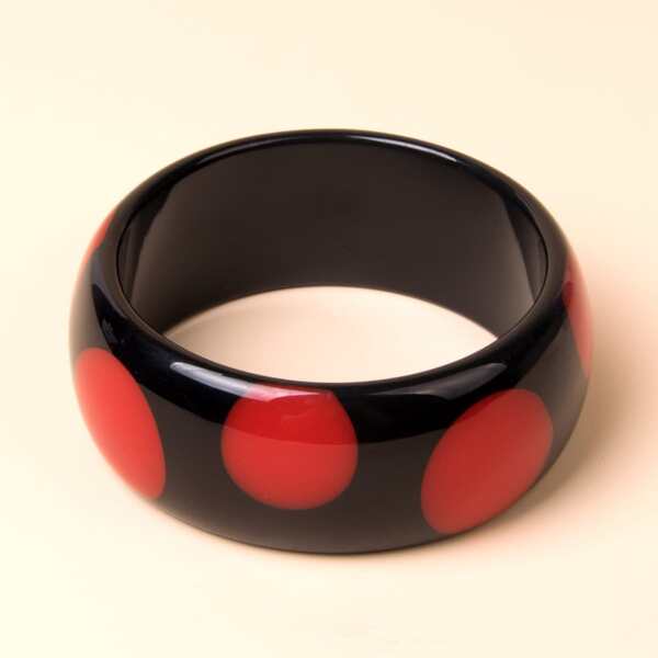 

Polka Dot Pattern Bangle, Multicolor