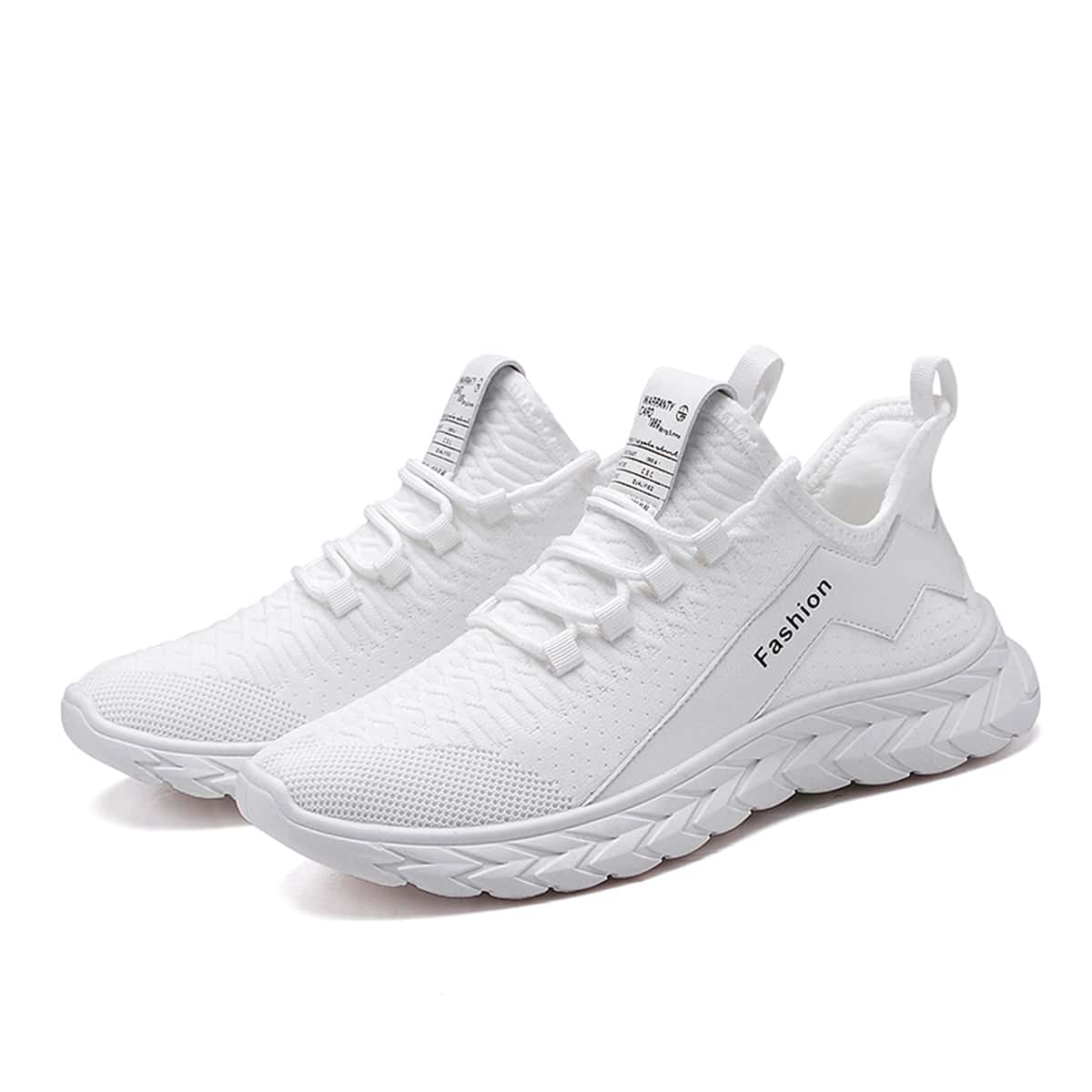 

Guys Lace-up Front Low Top Sneakers, White