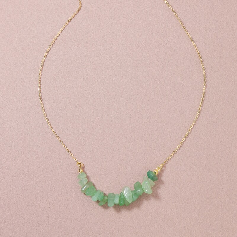 

Stone Beaded Necklace, Green