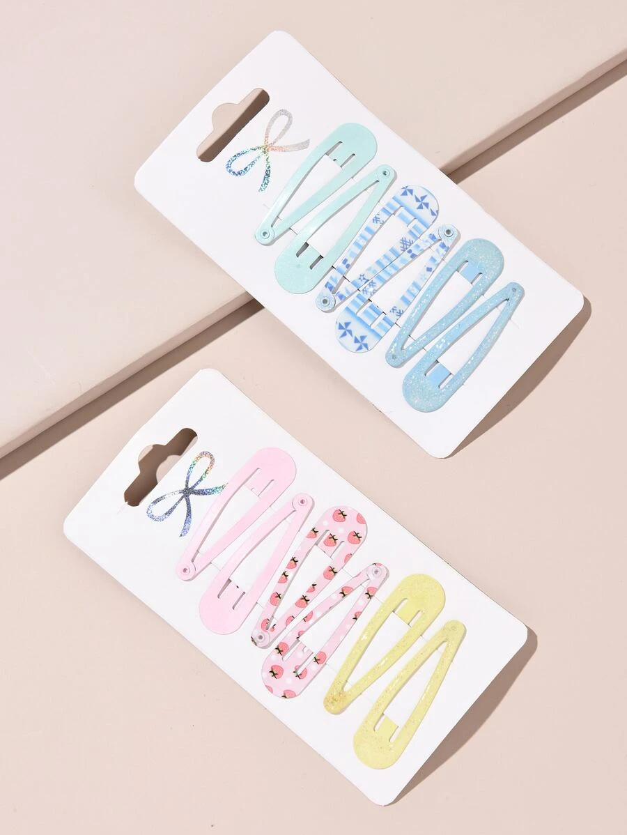 12pcs Fruit Pattern Hair Clip - Multicolor - View 1