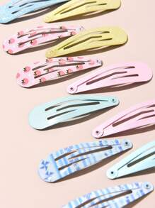 12pcs Fruit Pattern Hair Clip - Multicolor - View 3