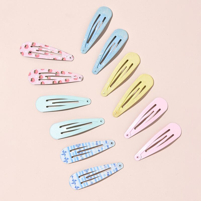 

12pcs Fruit Pattern Hair Clip, Multicolor