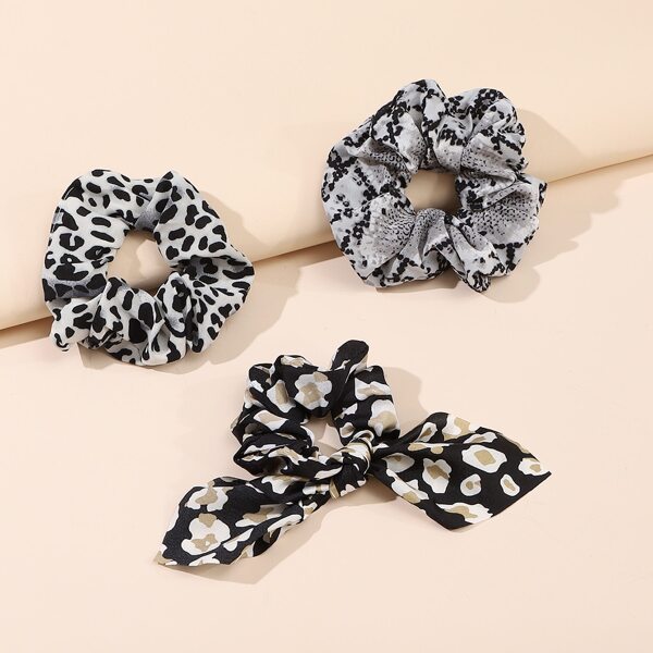 

3шт повязка для волос с леопардовым узором, Многоцветный