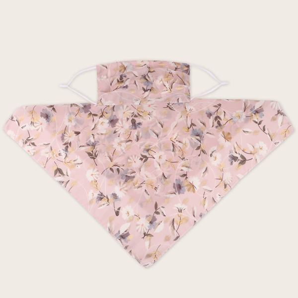 

Ditsy Flower Pattern Sun Protection For The Face, Pink