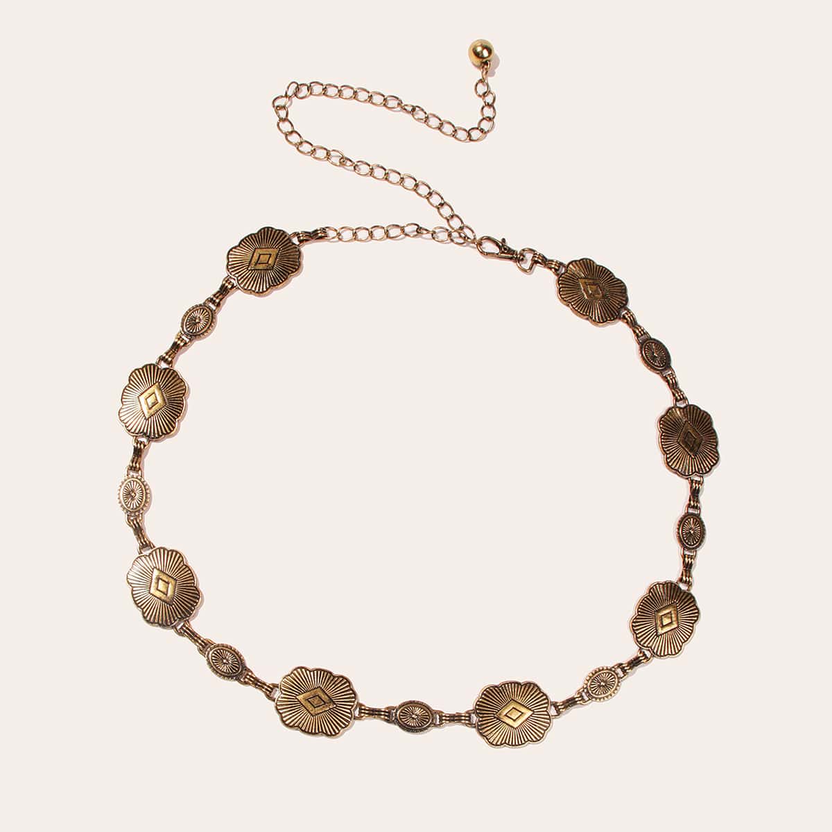 

Metal Chain Belt, Bronze
