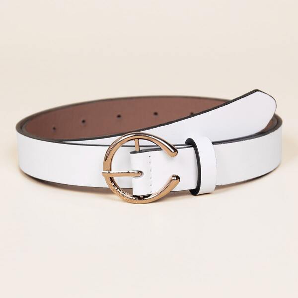 

C Buckle Belt, White