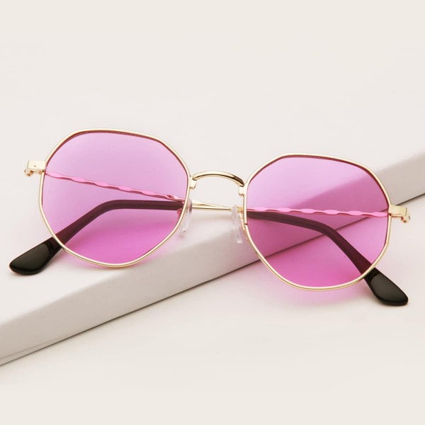 

Metal Frame Sunglasses, Purple