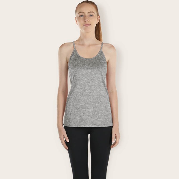 

Crisscross Sports Halter Top, Light grey