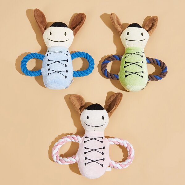 

1pc Dog Random Cartoon Chew Toy, Multicolor