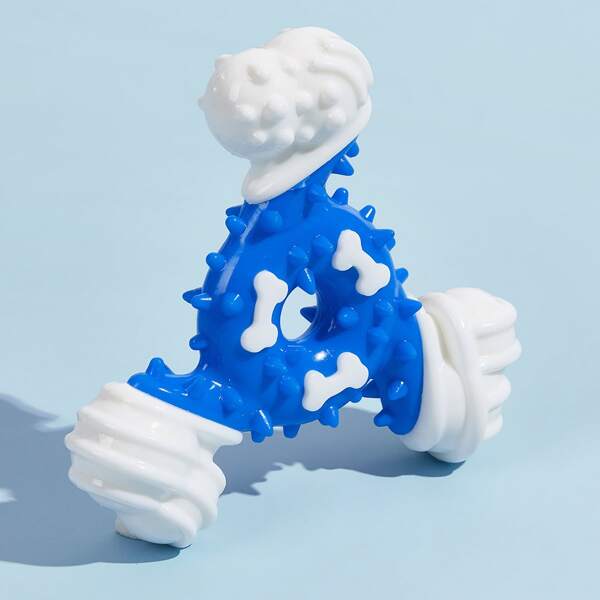 

1pc Dog Chew Toy Triangle Dart, Blue