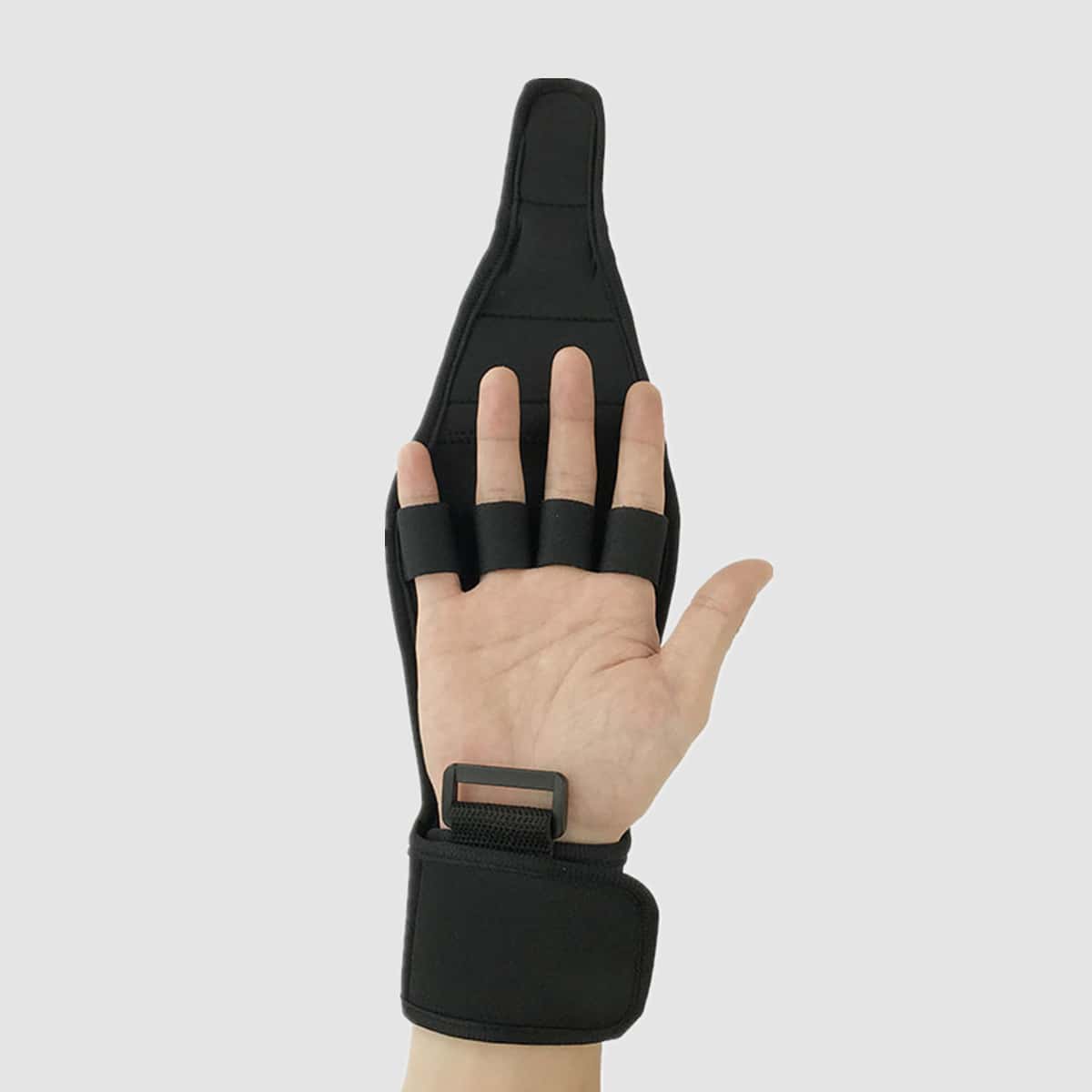

1pc Finger Rehabilitation Auxiliary Glove, Black