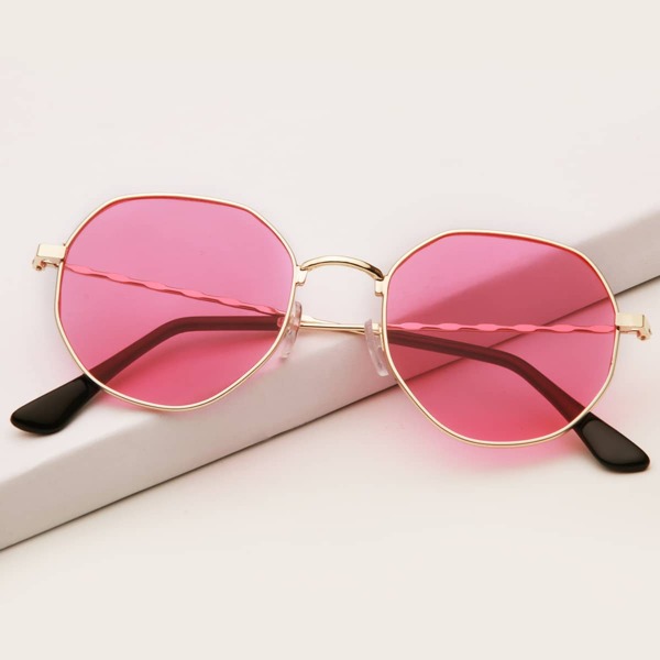 

Metal Frame Sunglasses, Pink