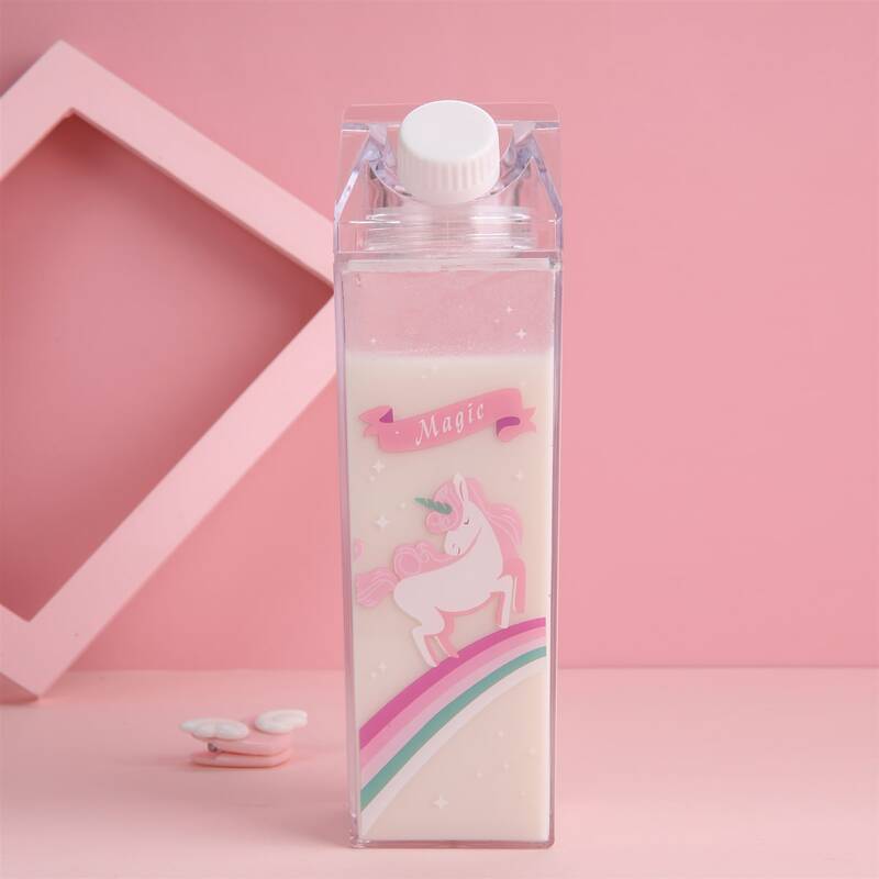 

Unicorn Print Clear Water Bottle