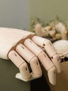 1pc Hand Shaped Flexible Decoration - Yellow - View 3