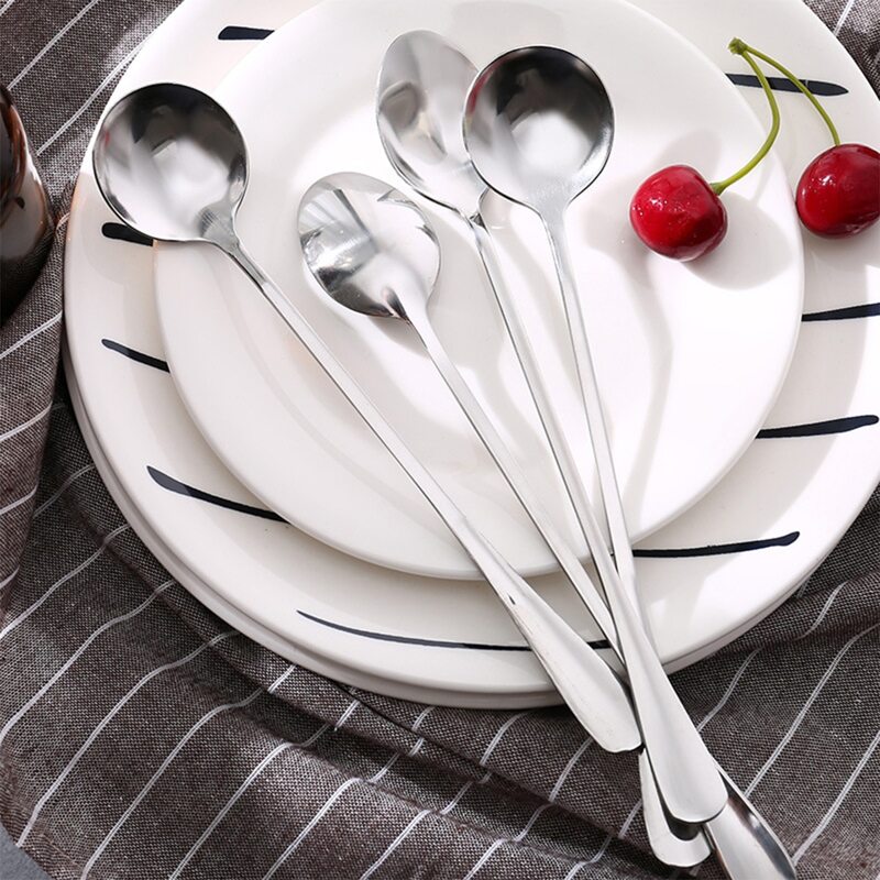 

3pcs Random Lengthen Spoon, Silver
