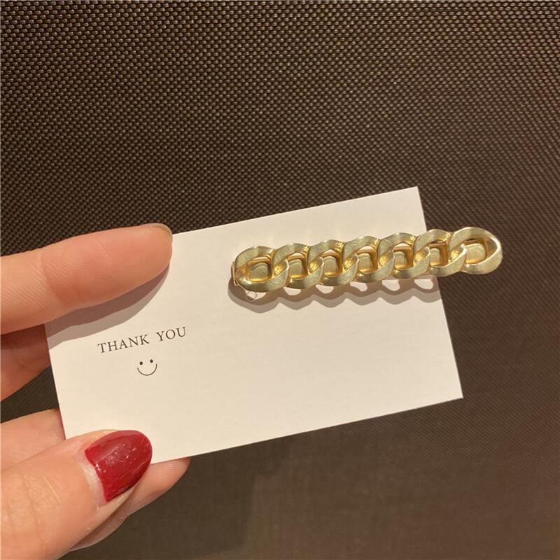 

Metal Chain Hair Clip, Gold