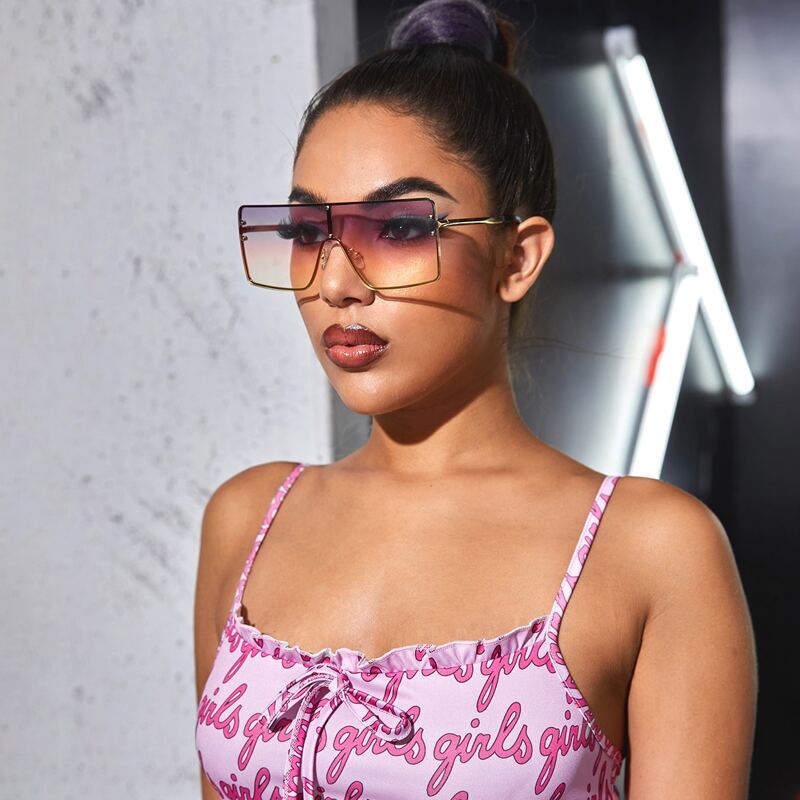 

Flat Top Shield Sunglasses