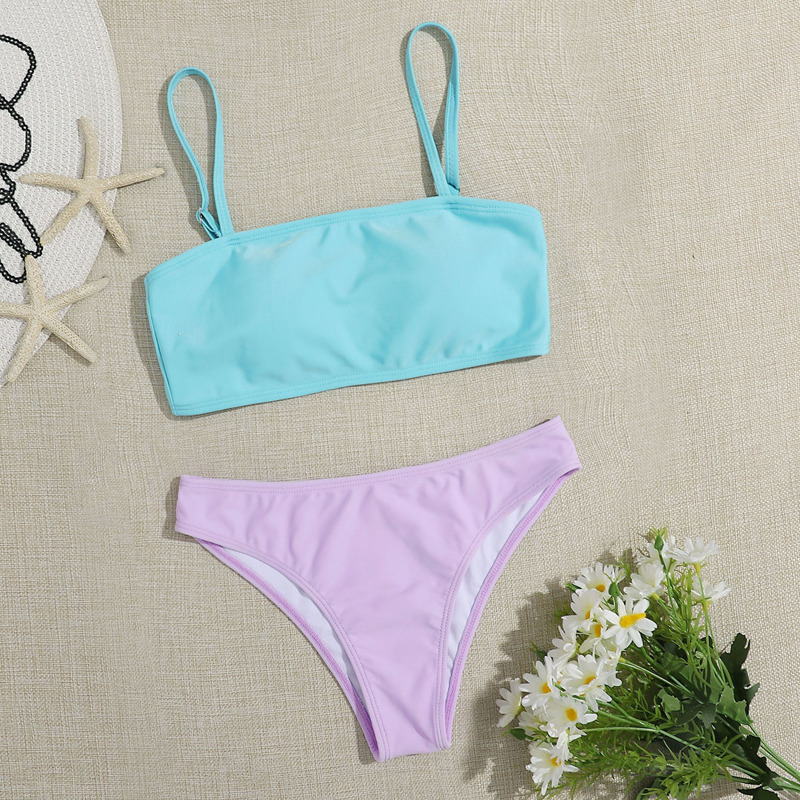 

Colorblock Bikini Swimsuit, Multicolor