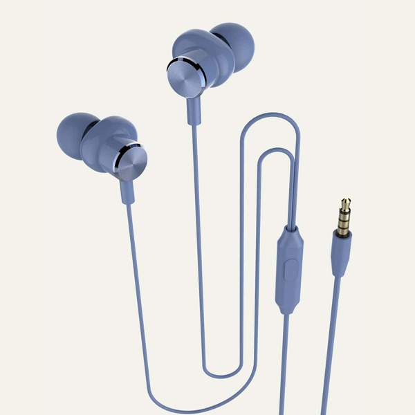 

1pc Solid In-ear Headphone, Blue