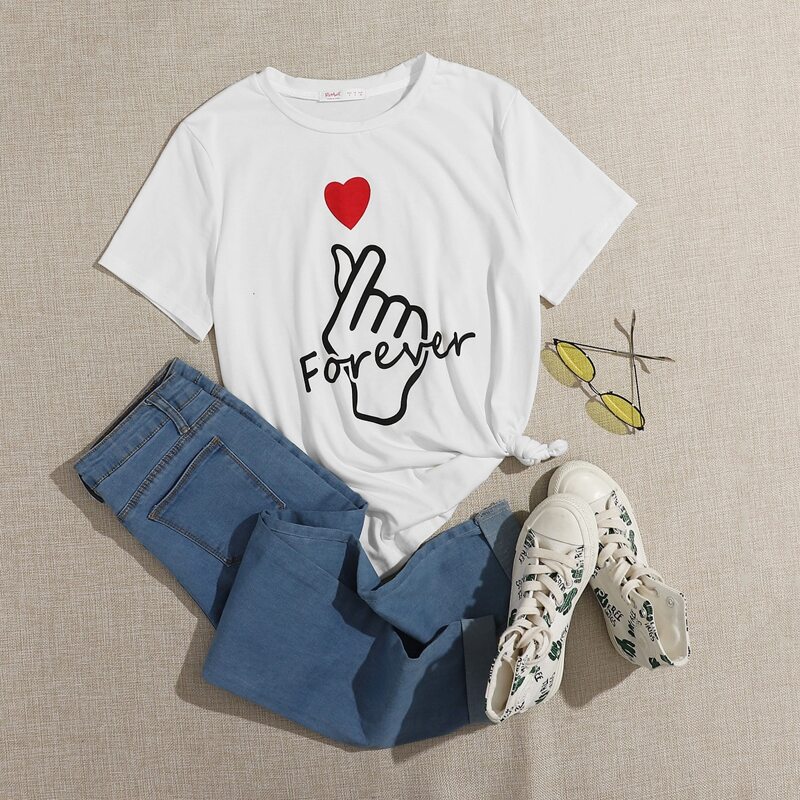

Gesture Graphic Tee, White