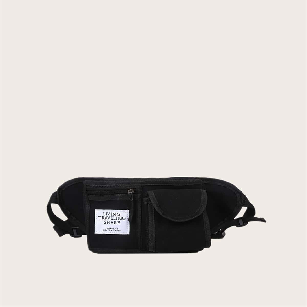 

Black Letter Graphic Fanny Pack