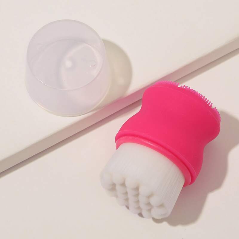 

1pc Silicone Facial Brush, Red