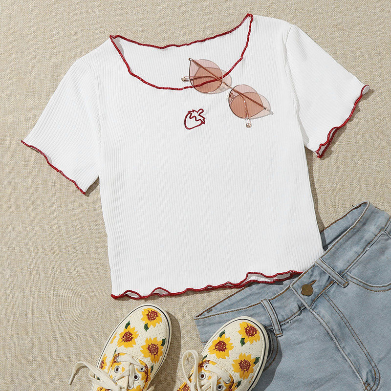 

Lettuce Trim Tee, White