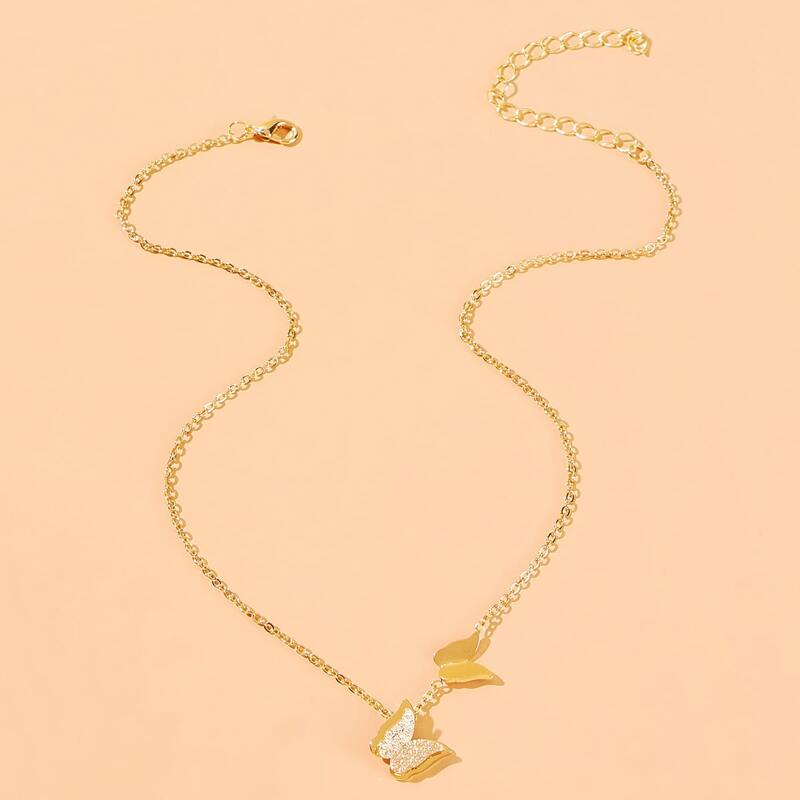 

Butterfly Chain Necklace, Gold