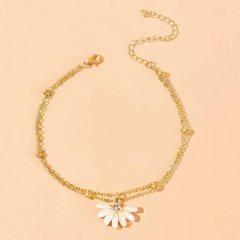 

Floral Layered Bracelet, Gold
