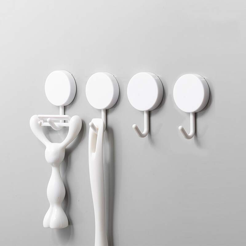 

6pcs Solid Wall Hook, White