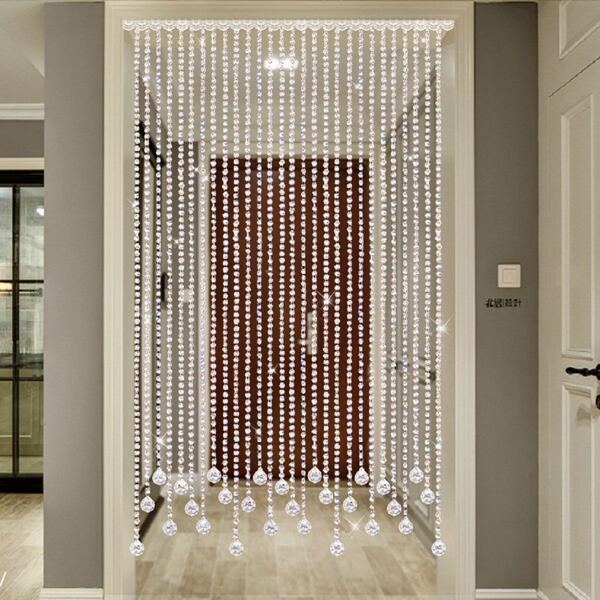 

1pc Acrylic String Curtain, Clear