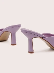 Sandalias minimalistas de tacón de aguja para mujer, sandalias de tacón de verano a la moda - Morado - Ver 6