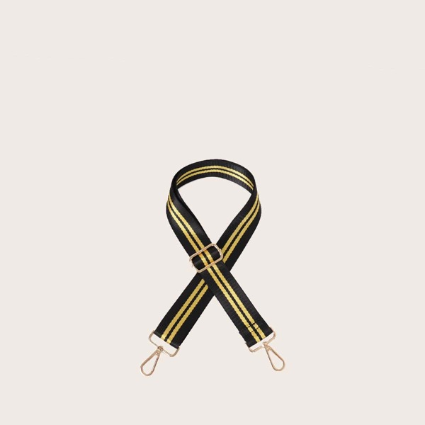 

Striped Graphic Bag Strap, Black