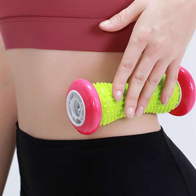 

1pc Two Tone Foot Massager Roller, Pink