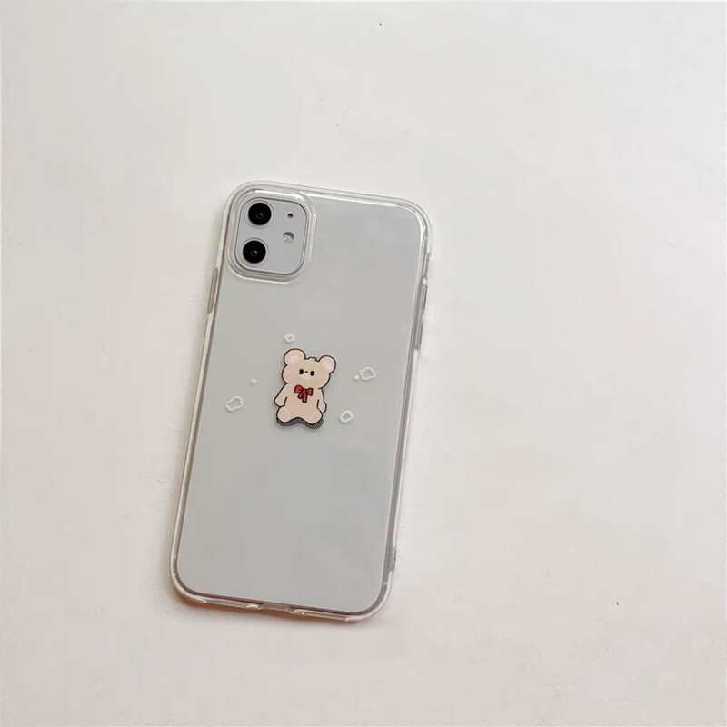 

Bear Clear iPhone Case, Multicolor