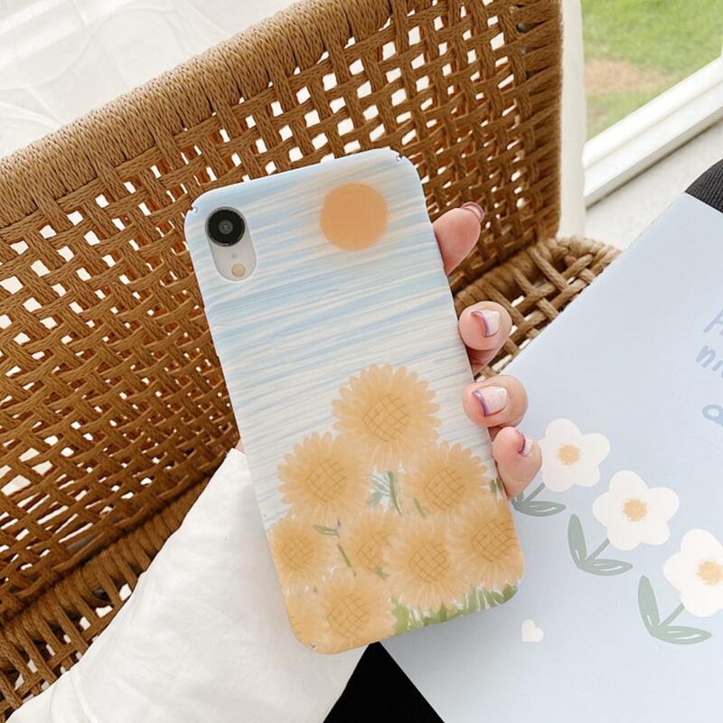 

1pc Sunflower iPhone Case, Multicolor