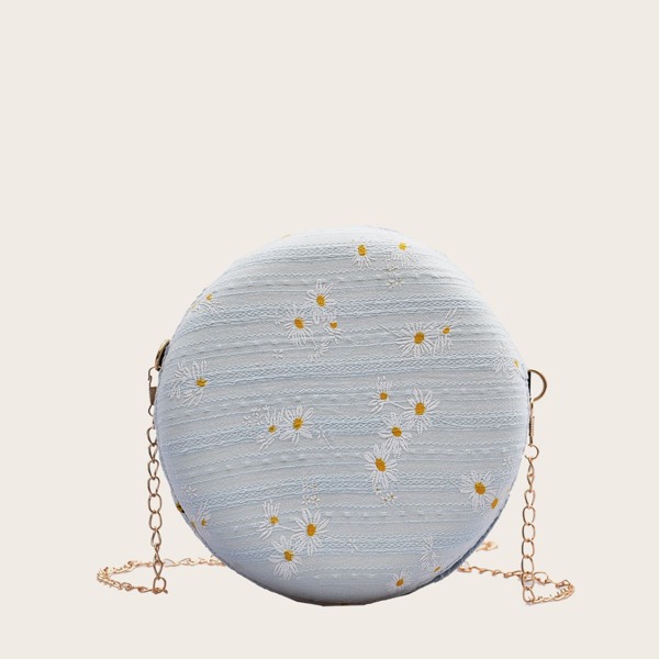 

Сумка через плечо с цветочным узором для девочек, Синий