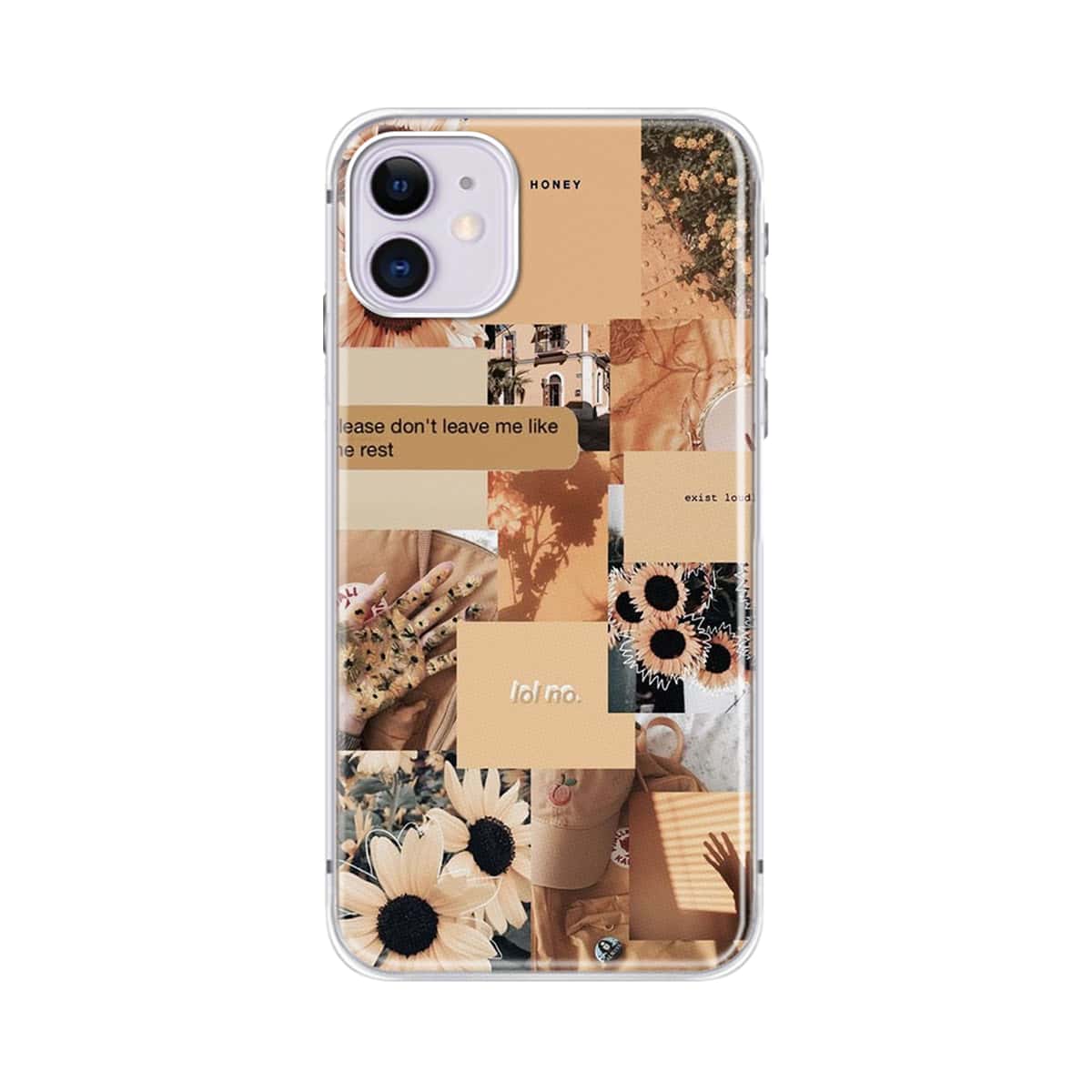 

1pc Literary Pictorial Pattern iPhone Case, Multicolor
