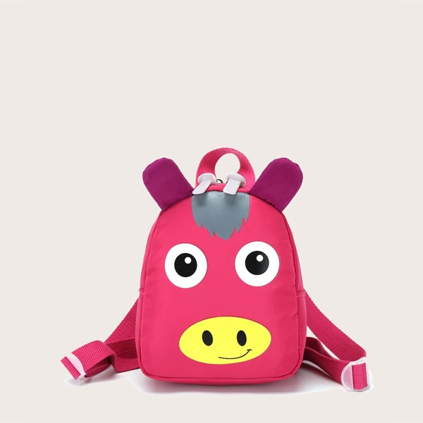 

Kids Cartoon Design Backpack, Hot pink