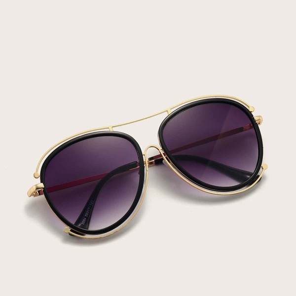 

Metal Tinted Lens Sunglasses, Purple