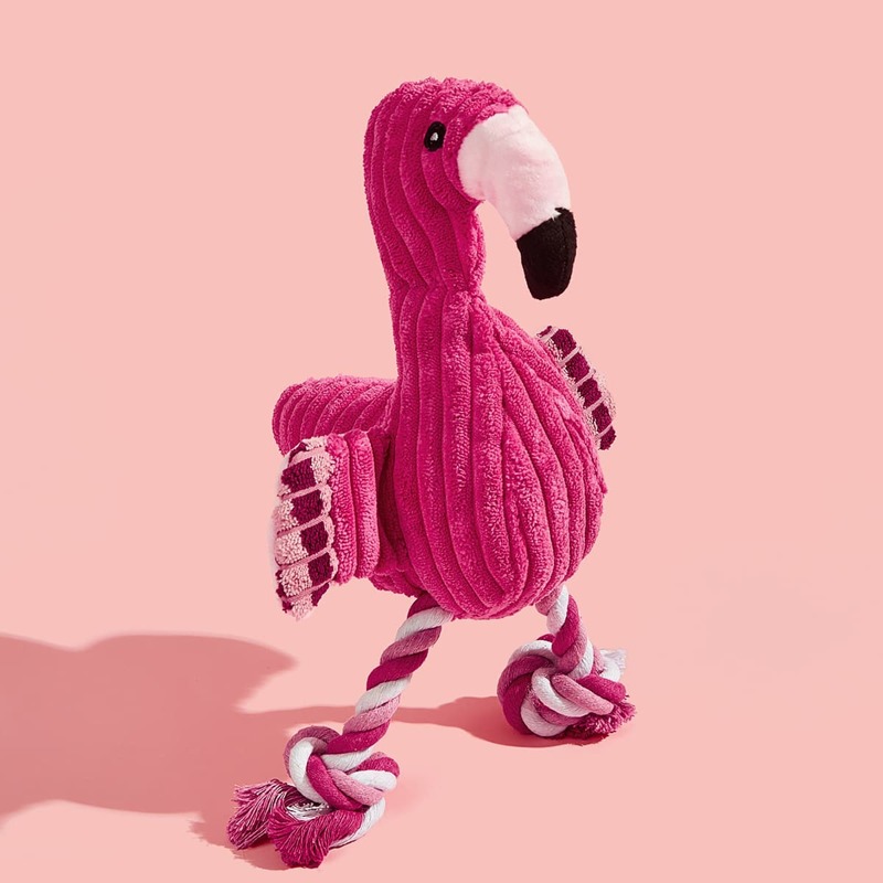 

1pc Dog Flamingo Chew Toy, Pink