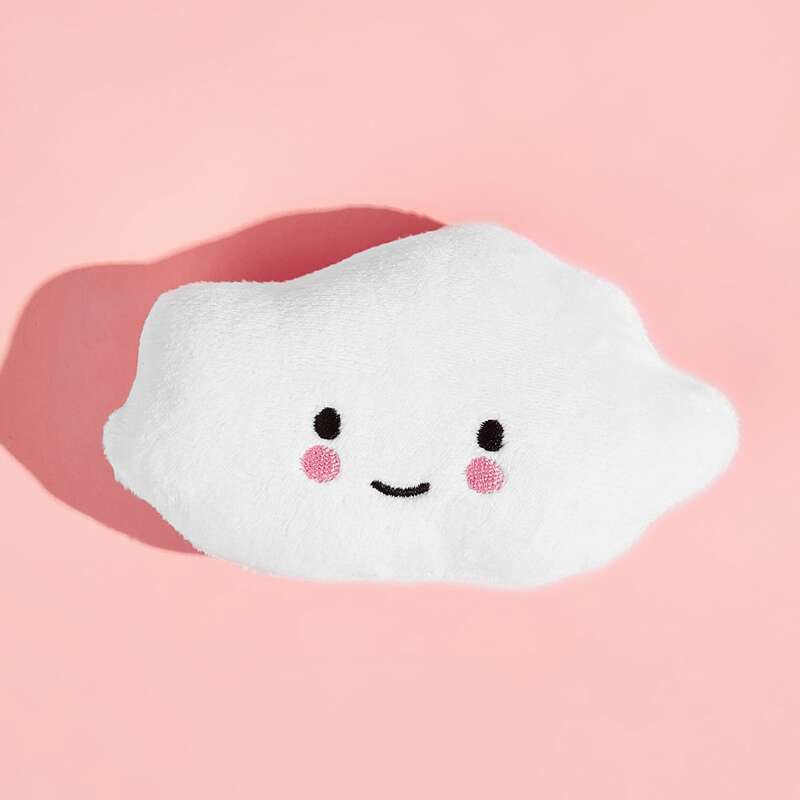 

1pc Cloud Shaped Dog Plush Sound Toy, White