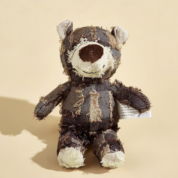 

1pc Cartoon Bear Dog Sound Toy, Brown