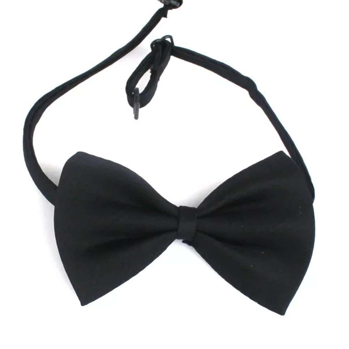 

1pc Solid Cat Bow, Black