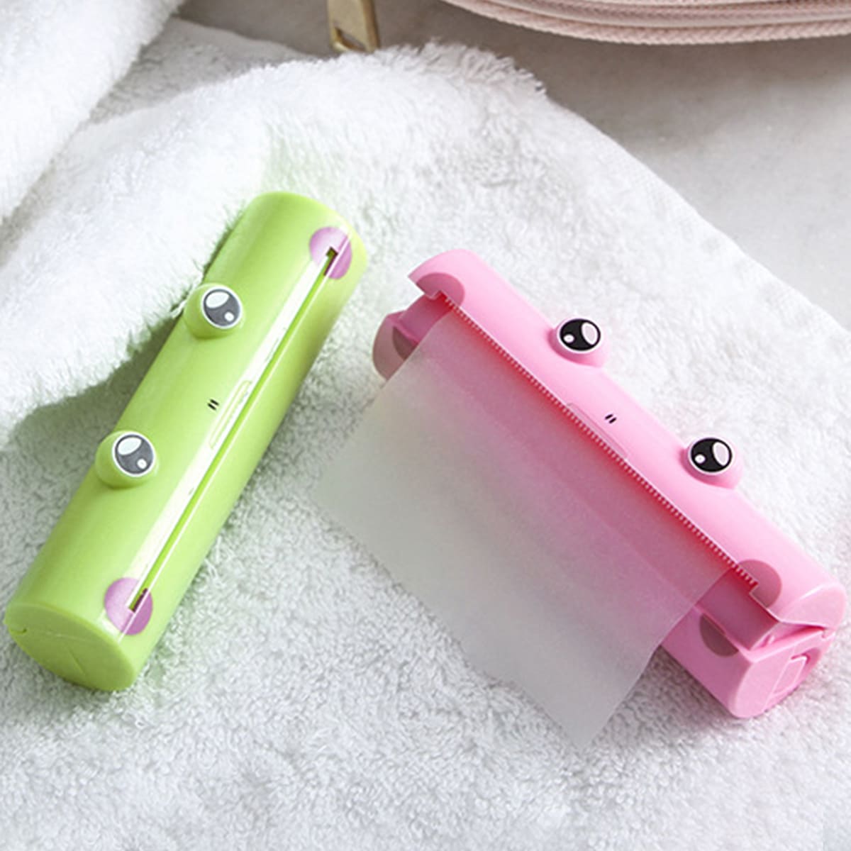 

1pc Frog Design Random Color Soap Paper, Multicolor