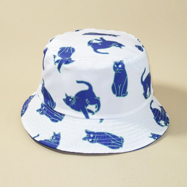 

Мужская шляпа с узором "животных, Белый