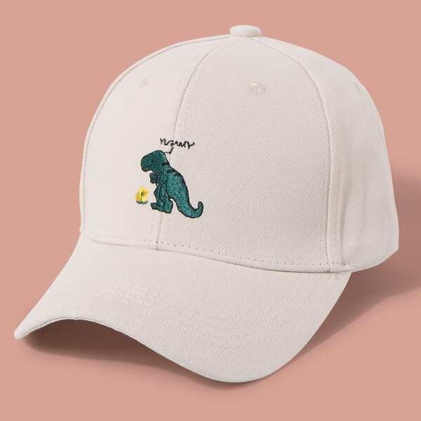 

Animal Embroidery Baseball Cap, Beige