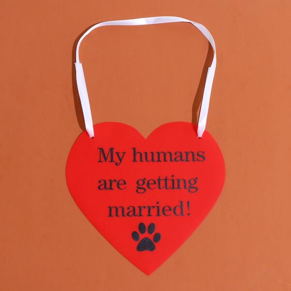 

1pc Married Dog Sign, Red