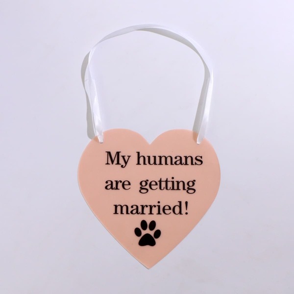 

1pc Married Dog Sign, Dusty pink