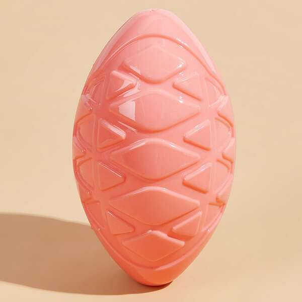 

1pc Rugby Dog Chew Toy, Pink